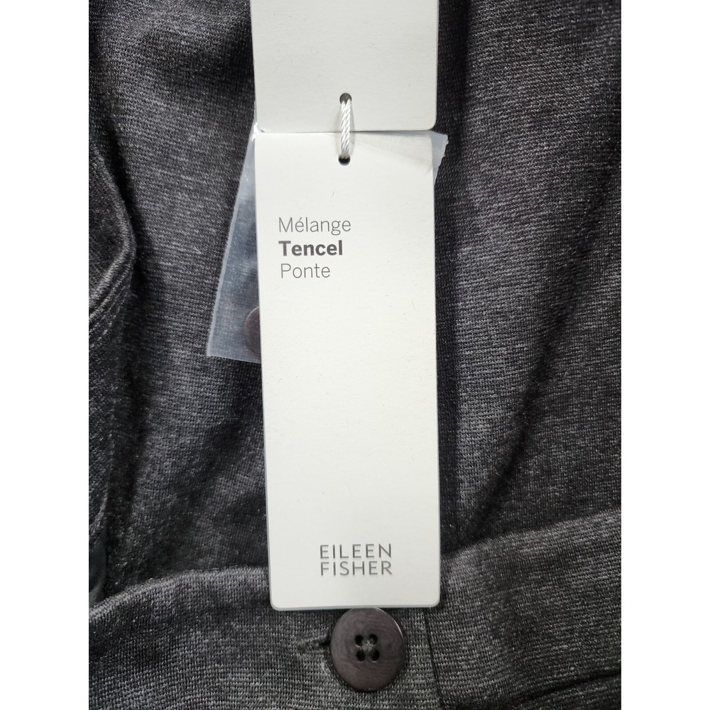 NWT Eileen Fisher Melange Tencel Ponte Slouchy Ankle Pant Womens XL Charcoal - Picture 5 of 13